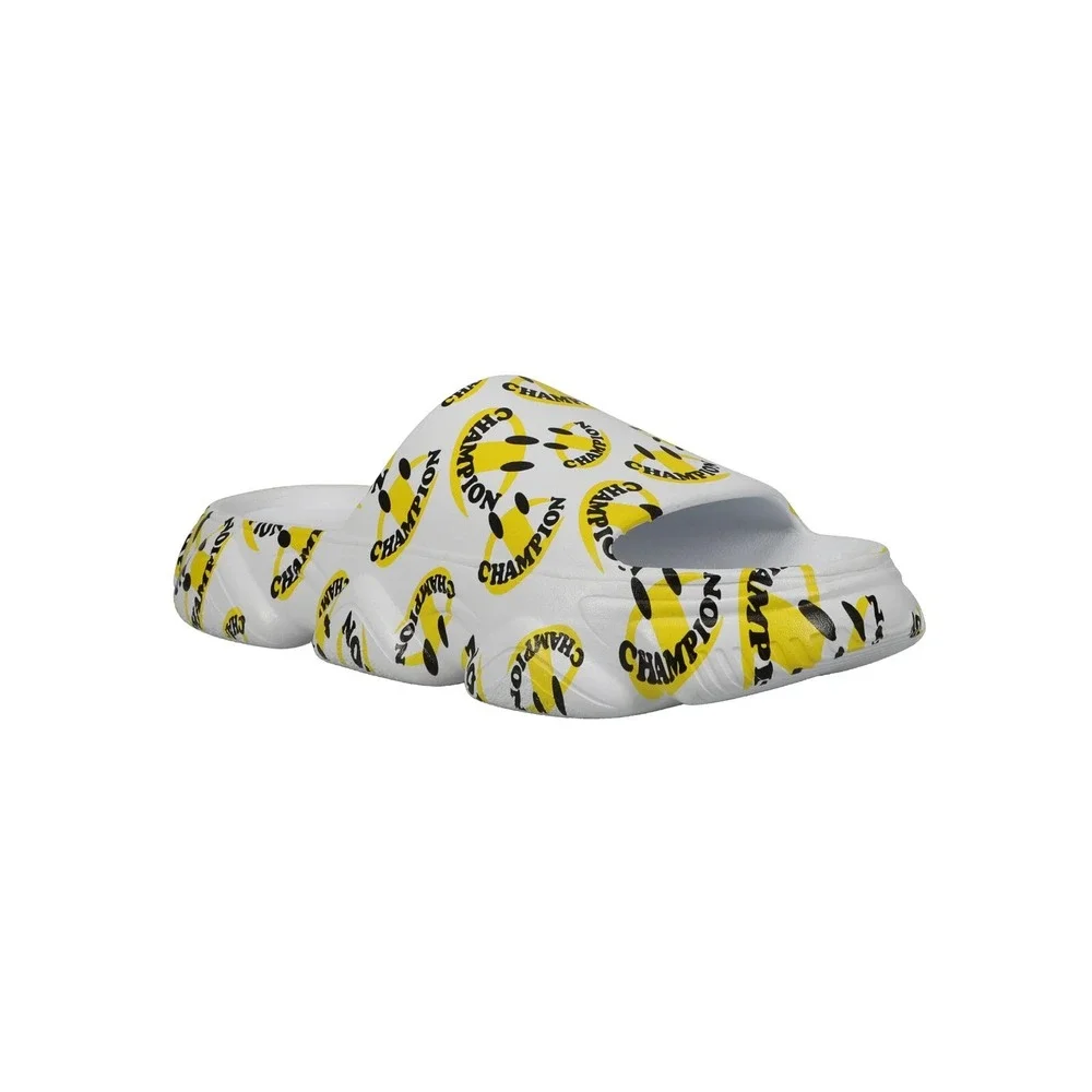 Champion Men's Meloso Squish Smile‎ Slides Size 10 Smiley Face Sandals New